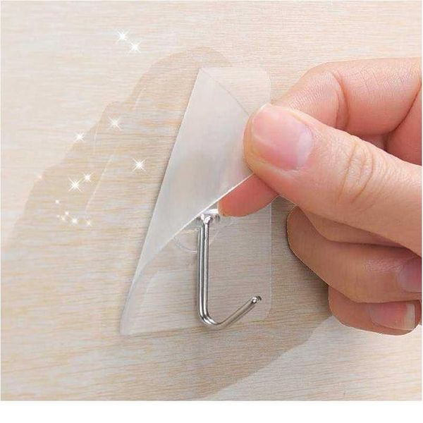 

double sided adhesive wall hooks transparent hooks on the wall self adhesive hook for kitchen bathroom suction cup suc jllhfm