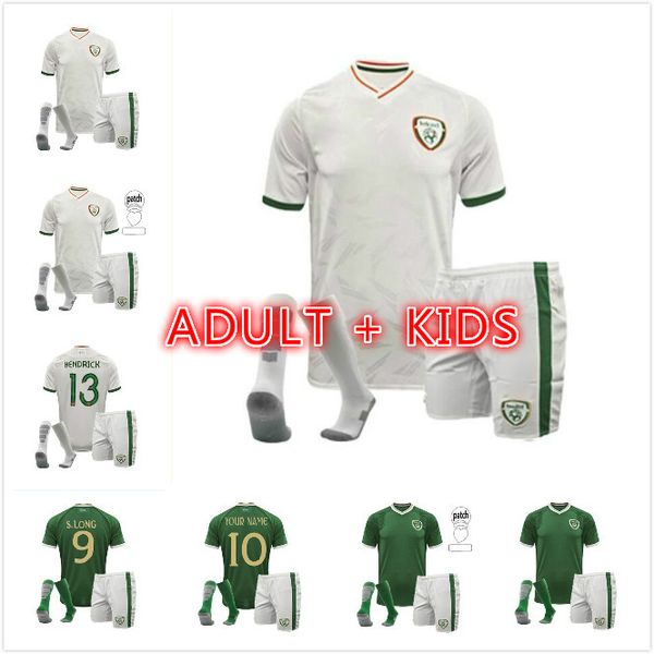 

kids kit 2020 2021 ireland national team soccer jersey 20 21 duffy mcclean doherty hendrick football shirt, Black;yellow