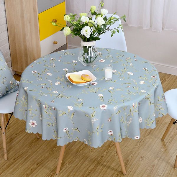 

proud rose waterproof round table cloth printed tablecloths custom rural style decoration cover cloth l supplies t200707