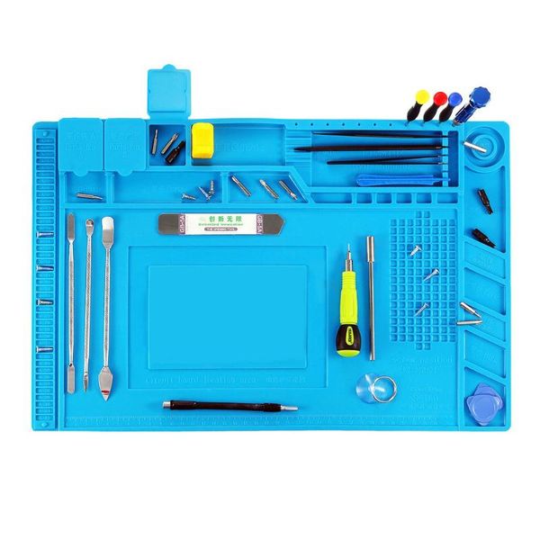 

heat insulation working mat soldering station iron phone computer repair mat heat-resistant insulator platform gk99