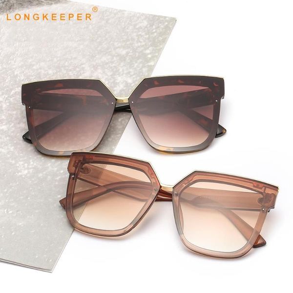 

sunglasses longkeeper cat eye women oversized irregular sun glasses retro female travel eyewear uv400 gafas de sol, White;black