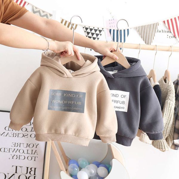 

sweater baby plush korean winter cloth men's and women's wtern sle children's thickened hoodie, Black