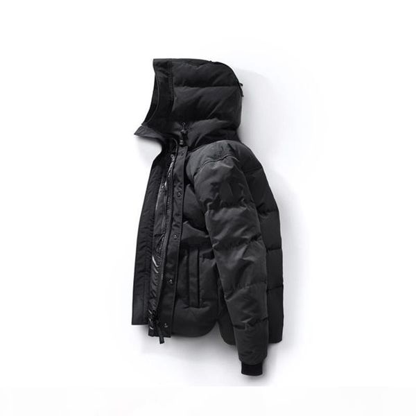 

2021-2022 new men's brand european size 90% solid color parker coat down jacket men's outdoor sports cold warm down jacket dou, Black