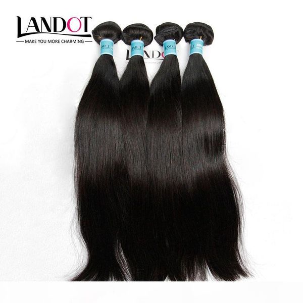 

3pcs lot 8-30inch filipino virgin hair straight grade 7a unprocessed filipino human hair weave bundles natural color extensions double wefts, Black