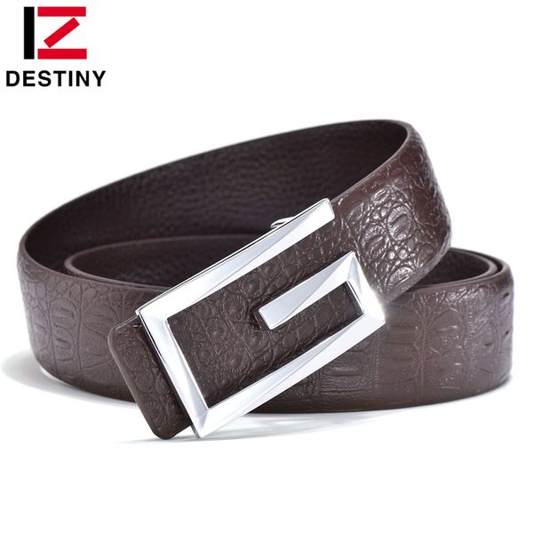

destiny designer belts men luxury famous brand male genuine leather strap waist gold jeans silver wedding belt g high quality, Black;brown