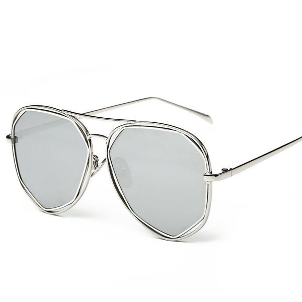 

sunglasses 2021 est brand designer women fashion gradient sun glasses men gafas feminino, White;black