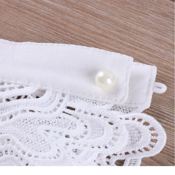 

women cotton irregular pattern fake collar detachable solid color shirt hollow out false collar blouse women cloth jllpsi, Blue;red