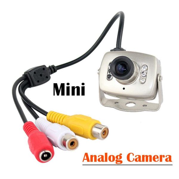 

cameras super mini metal 600tvl surveillance indoor audio cctv camera 6led infrared night vision small analog color video monitor