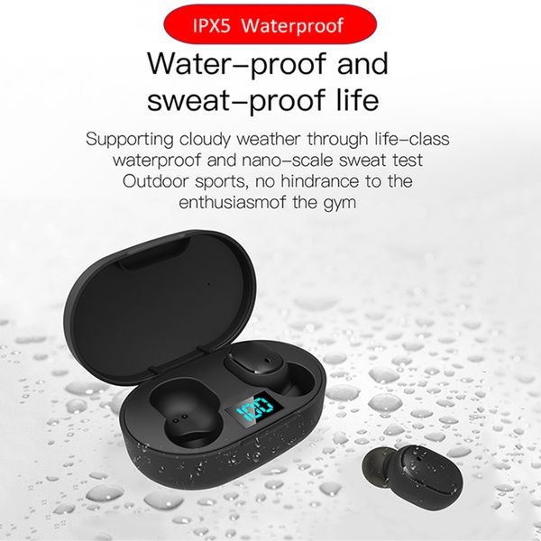 

mse6s mini tws wireless earbuds hifi sound bluetooth 5.0 with dual mic led digital charging display earphones auto pairing smartphones