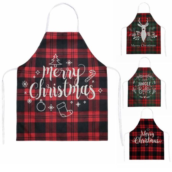 

aprons merry christmas kitchen apron dinner party cooking bib funny pinafore cleaning 2021 xmas home navidad noel natal