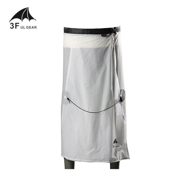 

3f ul gear rain skirt 15d нейлон tyvek sil покрытие открытый кемпинг поход легкий wa sqcgfu, Black;blue