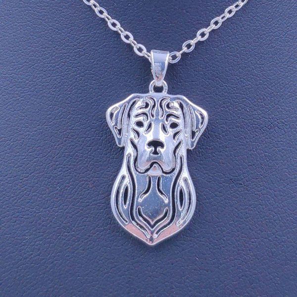 

pendant necklaces labrador retriever dog animal necklace gold silver plated jewelry for women male female girls ladies punk cute n144
