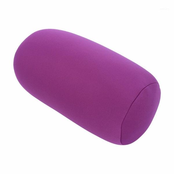 

35cmx20cm micro mini microbead back cushion roll throw pillow travel home sleep neck support comfortable1