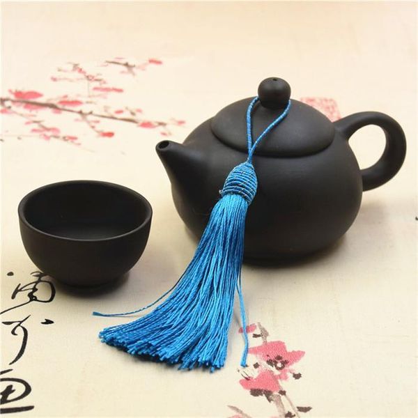 

10pcs polyester silk tassels fringe pendant diy material cord tassels trim home curtains party decor tassels ribbon accessories h jlljdu