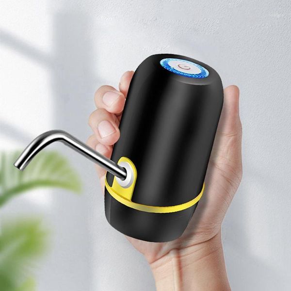 

water dispenser usb wireless smart electric pump bottle portable beverage suction automatic for home travel white1