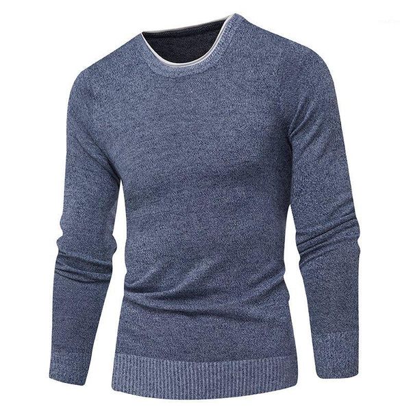 

men sweaters fall 2019 new fashion casual circular collar comfortable synthetic fiber sweater sweater1, White;black