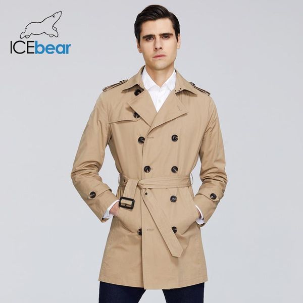 

2020 new men's trench coat high-quality men's long lapel windbreakers brand clothing mwf20709d, Tan;black