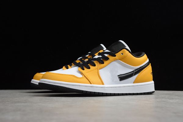

selling yellow, white and black air 1 shoes low outdoor shoes joe yi low cut casual retro culture basketball shoes ing