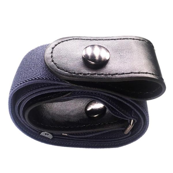 

2020 new women men belt invisible elastic belt for jeans no bulge hassle xmas gift buckle-elastic a0320, Black;brown