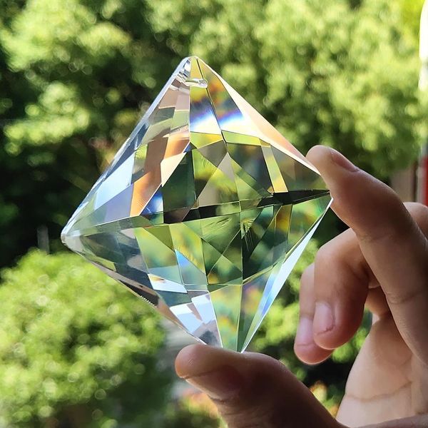 

50x70mm square chandelier crystals pendants suncatcher crystal prisms hanging ornament accessories for chandeliers home decor h bbyfdj