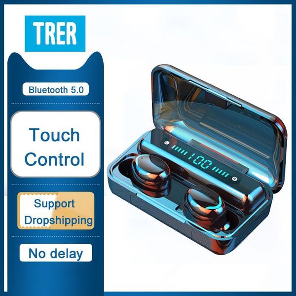 

headsets wireless headphone with microphone 5.0 headphones waterproof touch control dynamic crystal clear sound1