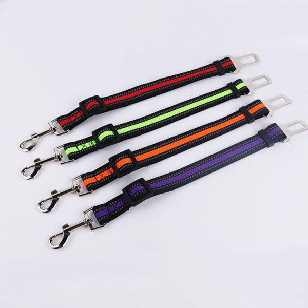

reflective car seat pet products adjustable dog safety belt clip