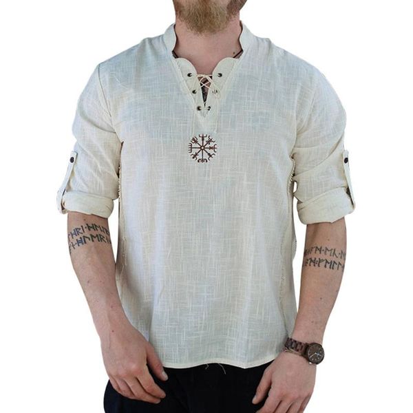 

men's casual shirts men harajuku blouse linen long sleeves breathable for summer bmf88, White;black