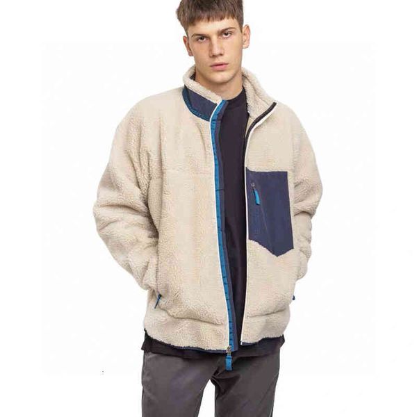 

jackets designer men's mens patagonias jacket thick warmÂ down classic retro autumn winter patagonias couple models lamb cashmere fleec, Black;brown
