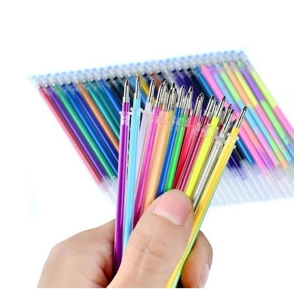 

school 24colors refills markers watercolor gel pen replace supplies 5ml gel highlight pen refill set colorful shining pen d3 wmteil