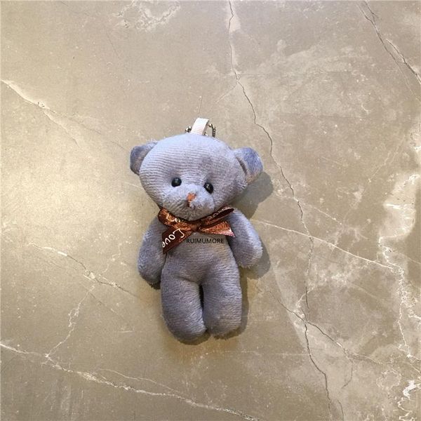 

new wedding bear toy 11cm bouquet plush doll stuffed soft figure key chain pendant gift wmtvlz
