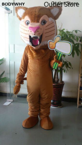 

mascot costumes halloween leopard mascot costume party dress cartoon clothing fursuit outfits carnival xmas easter ad clothes, Red;yellow