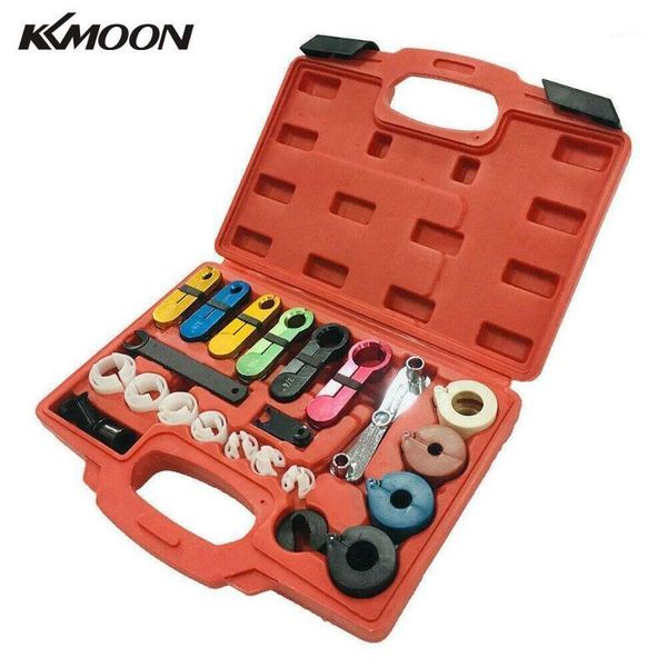 

kkmoon 22pcs professional fuel air conditioning a c transmission line disconnect oil cooler tool set1