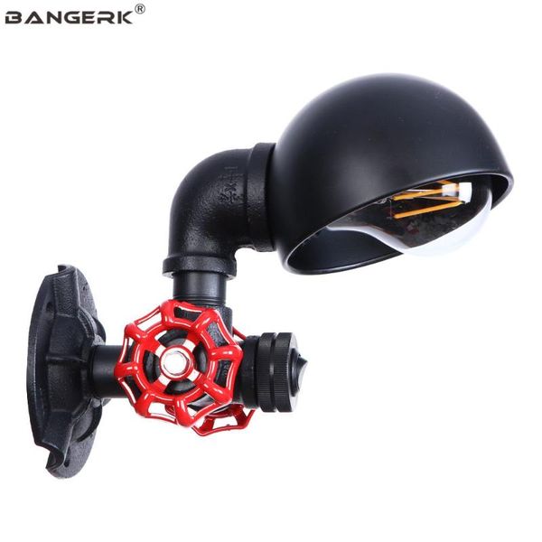 

industrial wind edison wall sconce vintage black iron water pipe led wall lamp loft decor light home lighting luminaire
