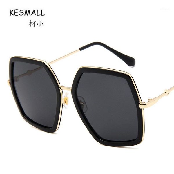 

sunglasses kesmall est fashion polygonal women polarized sun glasses men eyewear anteojos opticos hombre xn67t1, White;black