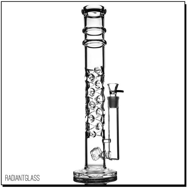 Hookahs New Glass Bong com o 30 Categor de gelo Design PERC tem muitos borboletes 16 