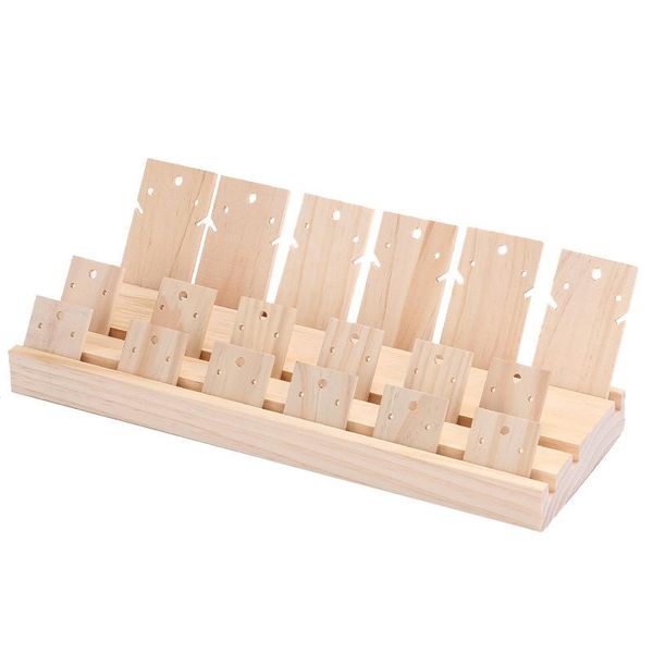 

fashion wood jewelry display necklace charms jewelry display tray pendant earrings card style pendant tag card, Pink;blue