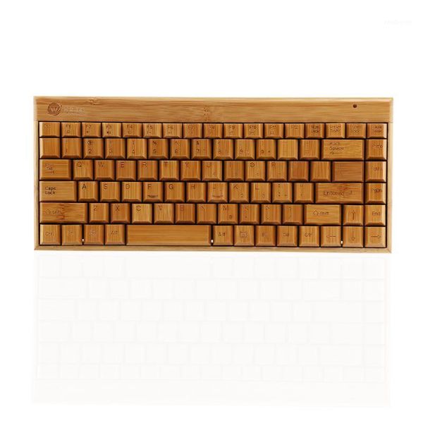 

keyboard mouse combos 1pc bamboo handcrafted 2.4ghz ergonomic wireless computer attachment for home office school1