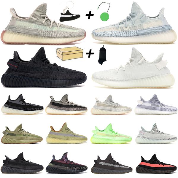 

new kanye west mens running shoes trainers carbon zyon bred cream asriel cinder zebra natural fade women men outdoor gym sports sneakers