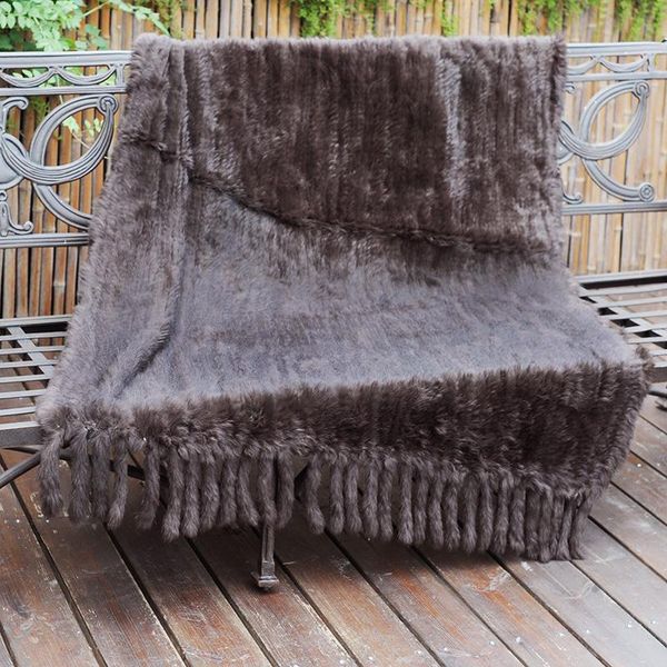 

blankets cx-d-20e home decorative sofa throw warm fur knit fringe blanket