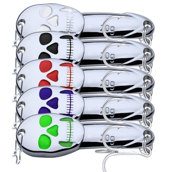 

1pc new metal fishing lure 6cm 20g spoon lure sliver spinner bait 4# treble hook fishing tackle hard bait isca artifici sqchmk