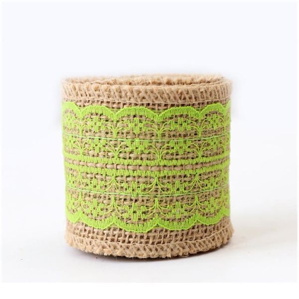 

18colors length 2meter width 6cm lace linen african lace fabric roll european and american retro style wedding decoratio jlldbt, Pink;blue