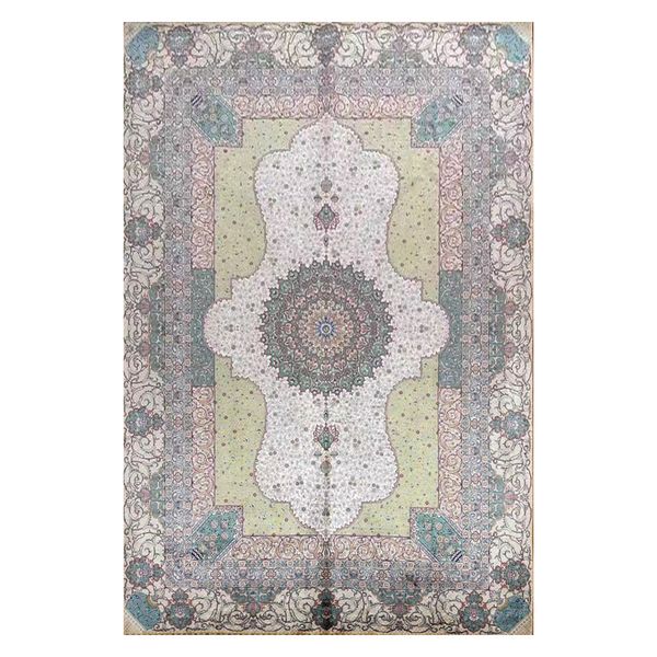 

6'x9' persian handmade silk rug classic carpet hand knotted big silk carpets for floor