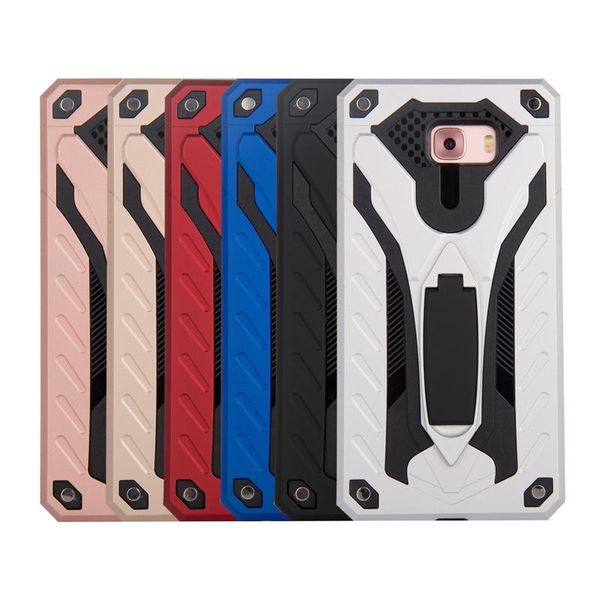 

military grade phone case for samsung c9 12ft. drop tested protective case with kickstand support wireless charging
