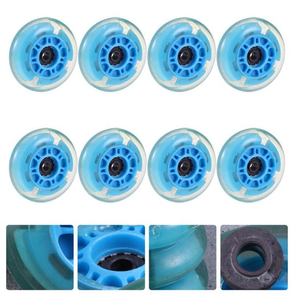 

skateboarding 8pcs glowing skate shoe wheel practical ice skates wheels skating