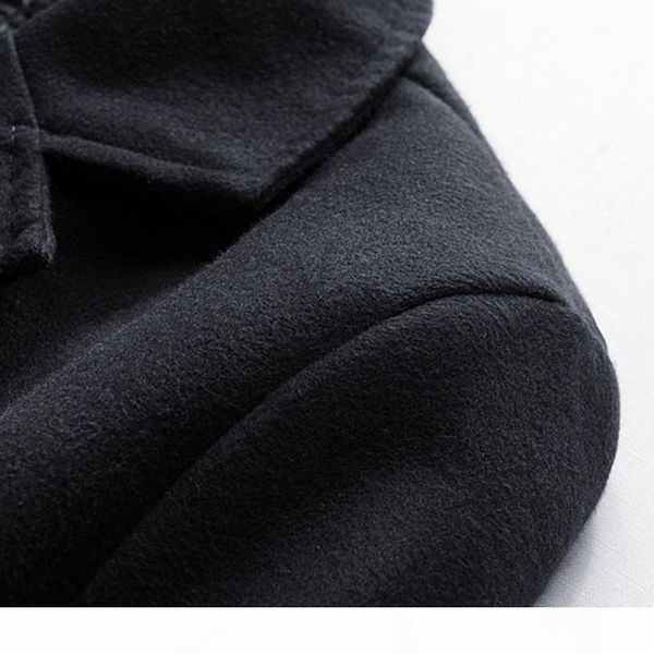 

2019 new autumn winter warm jacket wool long coat men casual warm black business overcoat mens stylish woolen jackets parka male