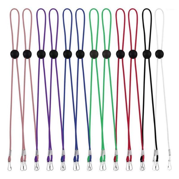 

exceart 12 pcs face cover holder adjustable length face cover lanyard convenient safety hanger (random color)1