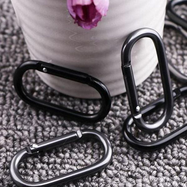 

5pcs aluminum oval hanging buckles carabiners small bag buckle water bottle hook climbing camping fishing hiking trav qylpkn