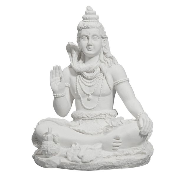 VILEAD 20 cm Shiva-Statue Hindu Ganesha Vishnu Buddha Figur Heimdekoration Raum Büro Dekoration Indien Religion Feng Shui Kunsthandwerk 220112