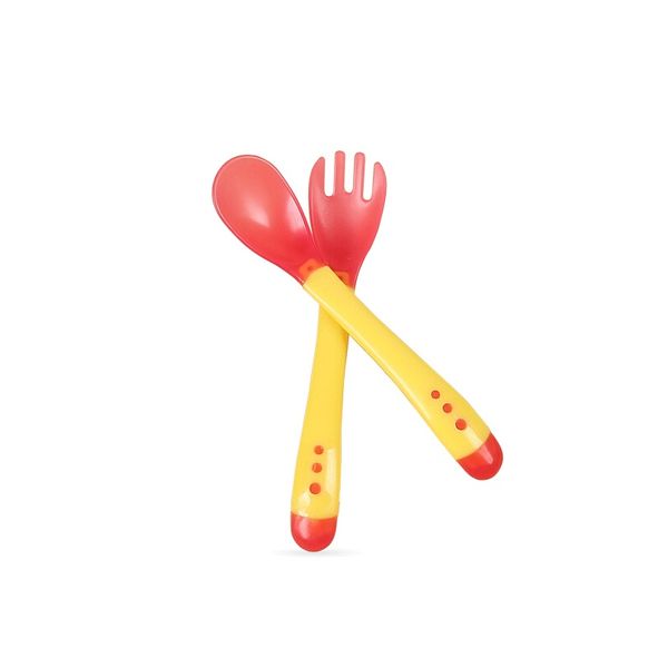 

1 набор детей детская посуда температура силиконовые мягкие детские ложка вилка столовые приборы кормить блюдо детские сады вещи гаджеты f j