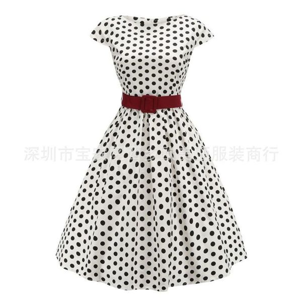 

patchwork skirt hepburn 50s dress women's, Black;gray